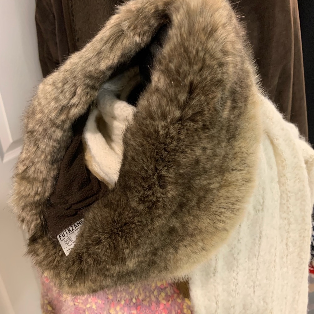 Faux fur head wrap